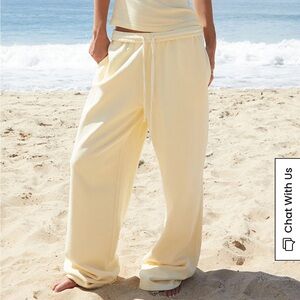 PacSun Light Yellow Drawstring Joggers